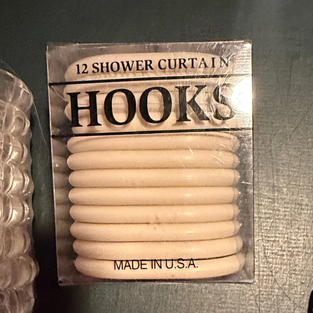 Mainstays Beige Shower Curtain Hooks Set